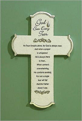 Wall Cross-God Sees Every Tear