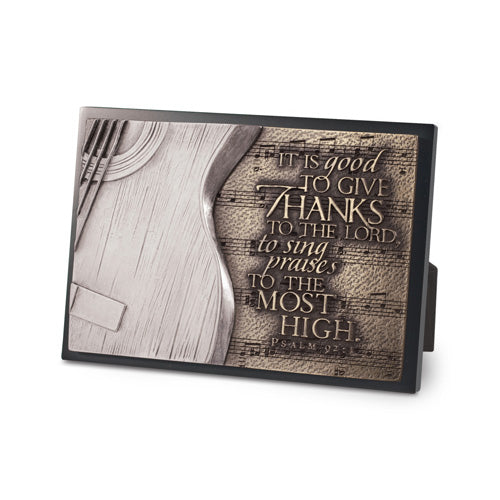 Plaque-Guitar-It Is Good to Give Thanks