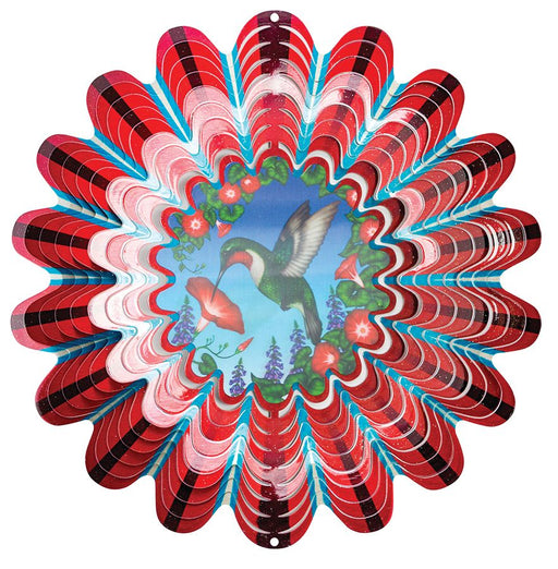 Wind Spinner-Hummingbird-Red-Animated-Large
