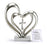 Figurine-Heart-Double with Cross Hanging