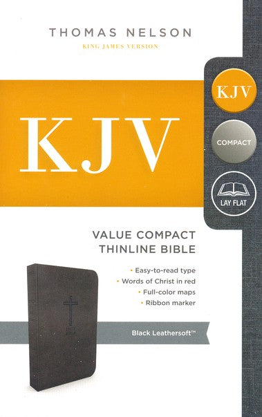 KJV Value Compact Thinline Bible-Black