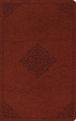 ESV Large Print Value Thinline Bible-Tan With Embossed Diamond
