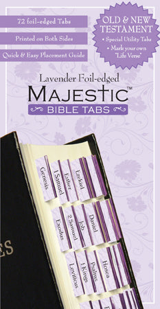 Bible Tab-Majestic Lavender Foil-Edged