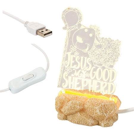 Plaque-Jesus/Good Shepherd-Lights Up