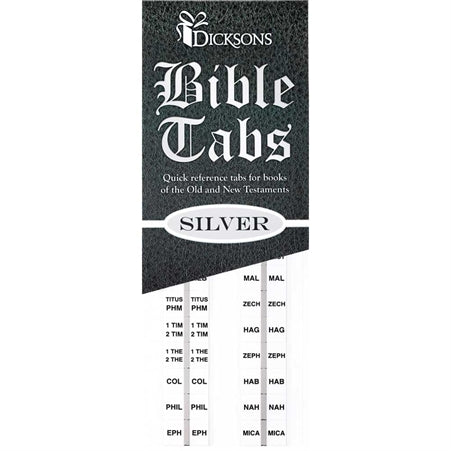 Bible Tab-Standard-Silver Edge