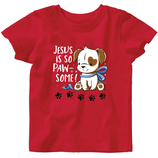 Baby T-Shirt- Paw-Some- Red