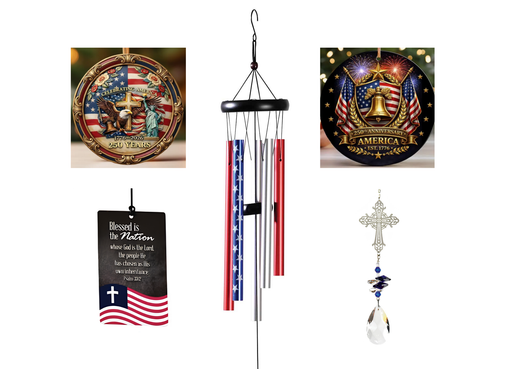 Assorted Patriotic Wind Chimes