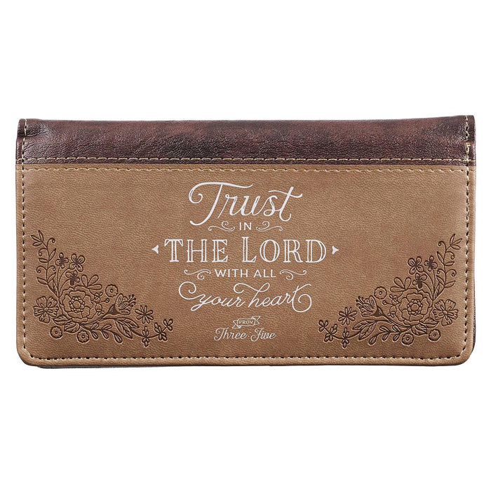 Checkbook Cover-Trust in the Lord-Brown