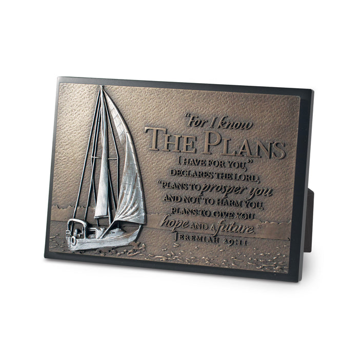 Plaque-Sailboat-For I Know the Plans