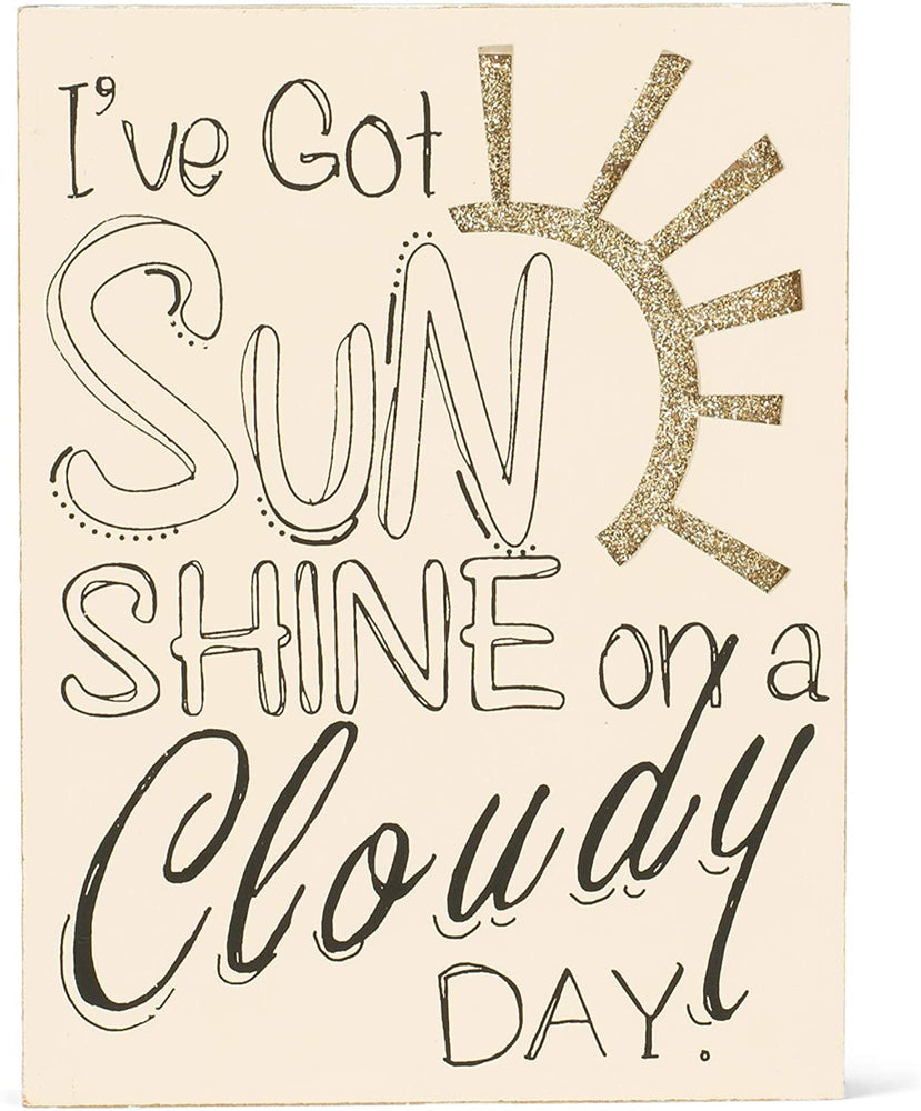 Plaque-I've Got Sunshine-Glitter