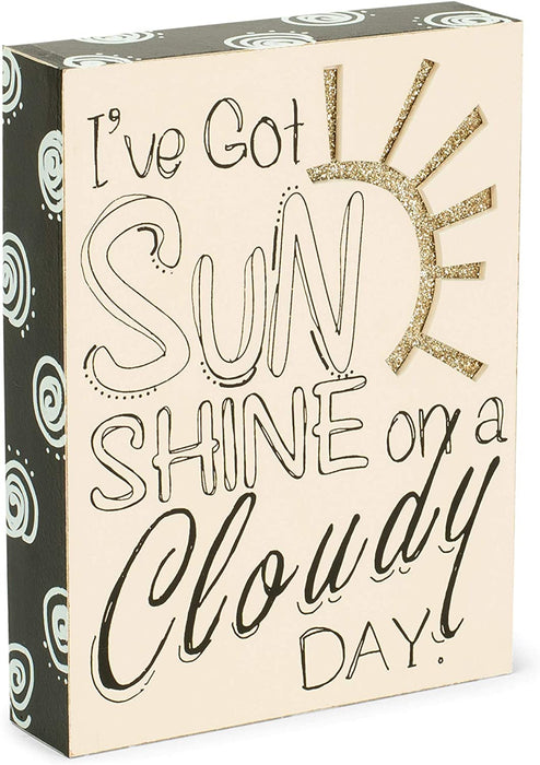 Plaque-I've Got Sunshine-Glitter