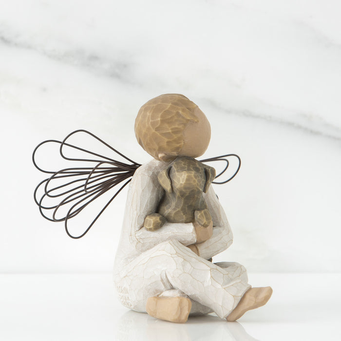 Figurine-Willow Tree-Angel of Comfort-Boy with Dog