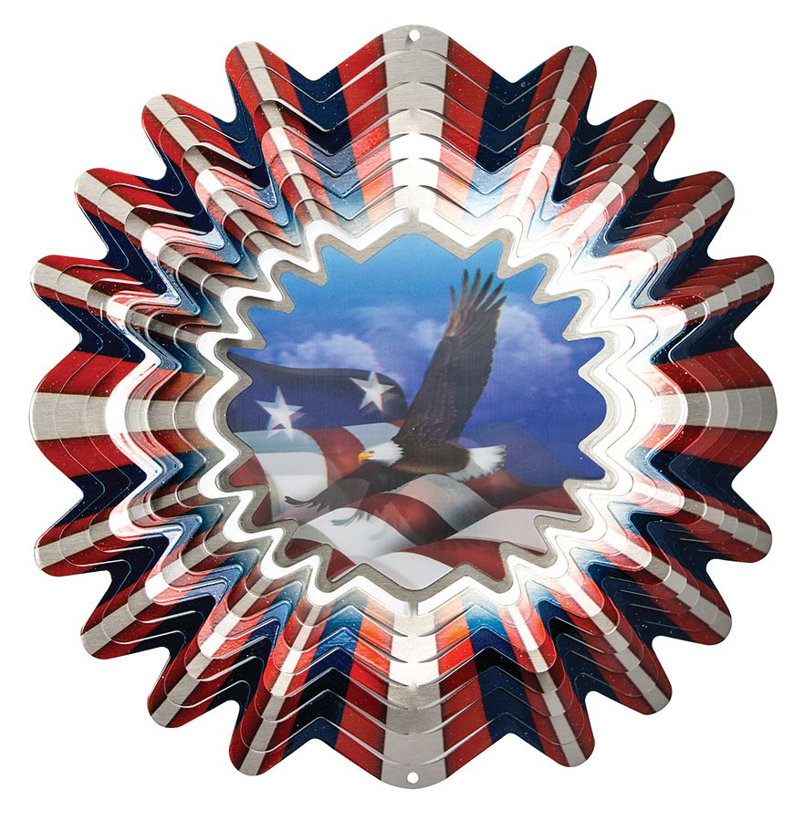 Wind Spinner-Patriotic-Animated/Mirror