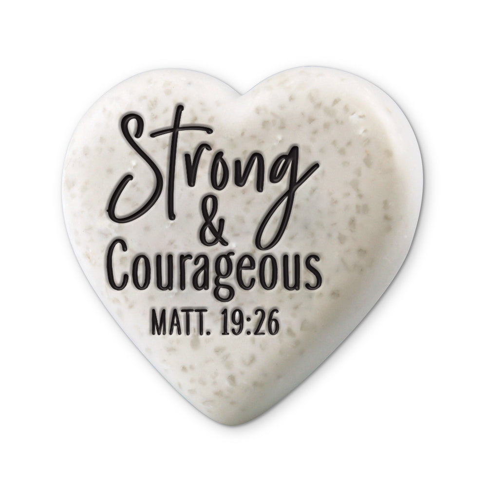 Heart Stone-Strong & Courageous