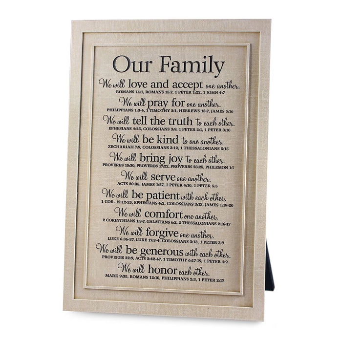 Plaque-Our Family