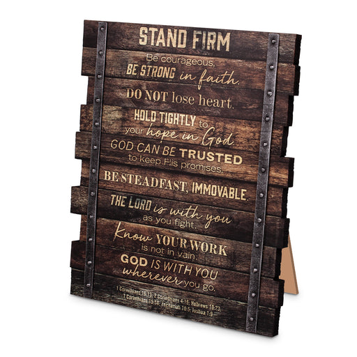 Plaque-Stand Firm- Rustic-Farmhouse Style