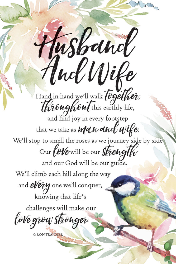 Plaque-Husband & Wife-Bird