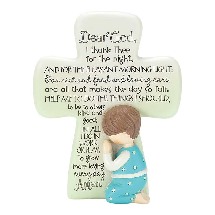 Cross-Boy Praying-Lord Teach Us To Pray-6.75 in