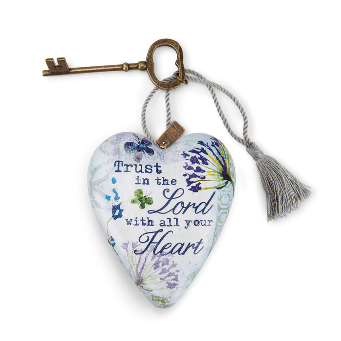 Ornament-Heart with Key-Trust in the Lord