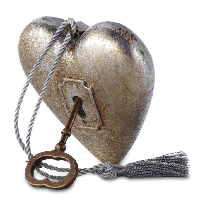 Ornament-Heart with Key-Friendship/Loving Hearts