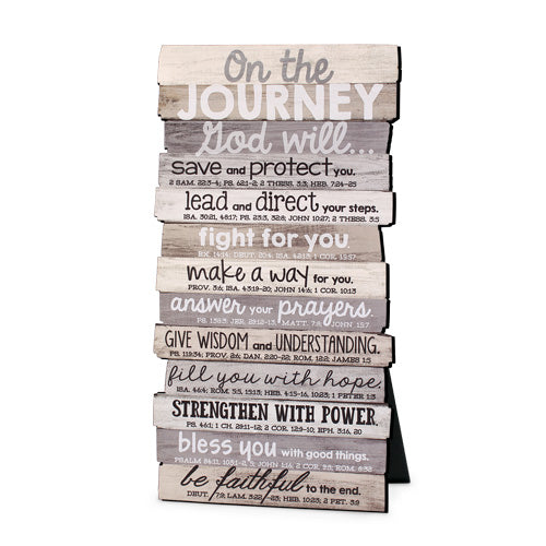 Plaque-Journey-Stacked Words-Small-5x10