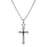 Pendant-Cross-Flare-Silver Plated