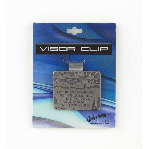 Visor Clip-Lord Help Me To Remember-Silver Metal