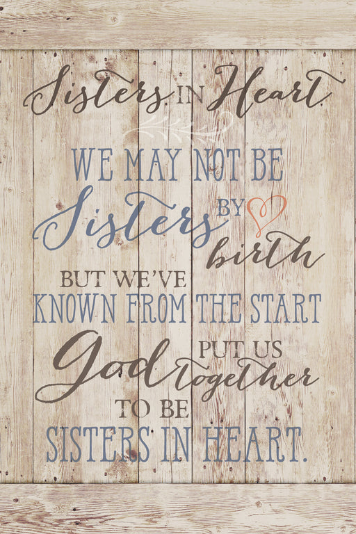 Plaque-Sisters in Heart