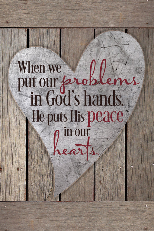 Plaque-Problems in God's Hands/Heart