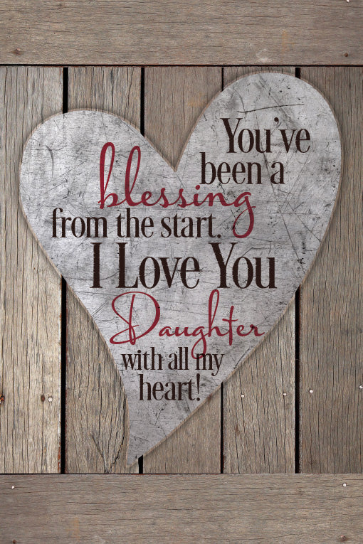 Plaque-Daughter/Blessing-Heart