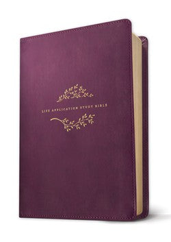 NLT Life Application Study Bible Third Edition-Purple Leatherlike