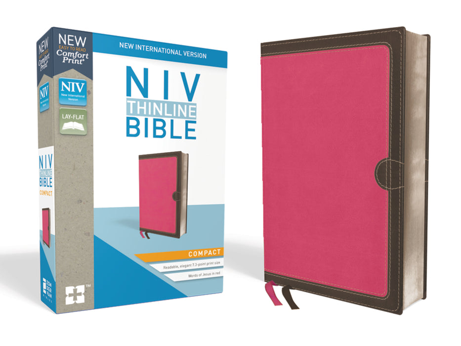 NIV Thinline Compact Comfort Print-Pink/Brown