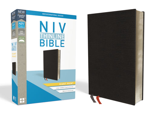 NIV Thinline Bible Giant Print Comfort-Black