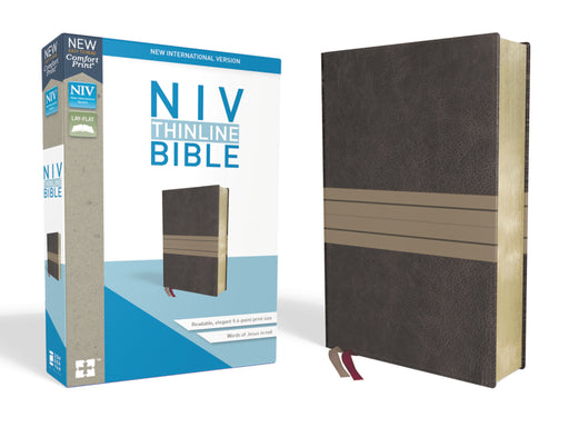 NIV Thinline Bible Comfort Print-Brown/Tan