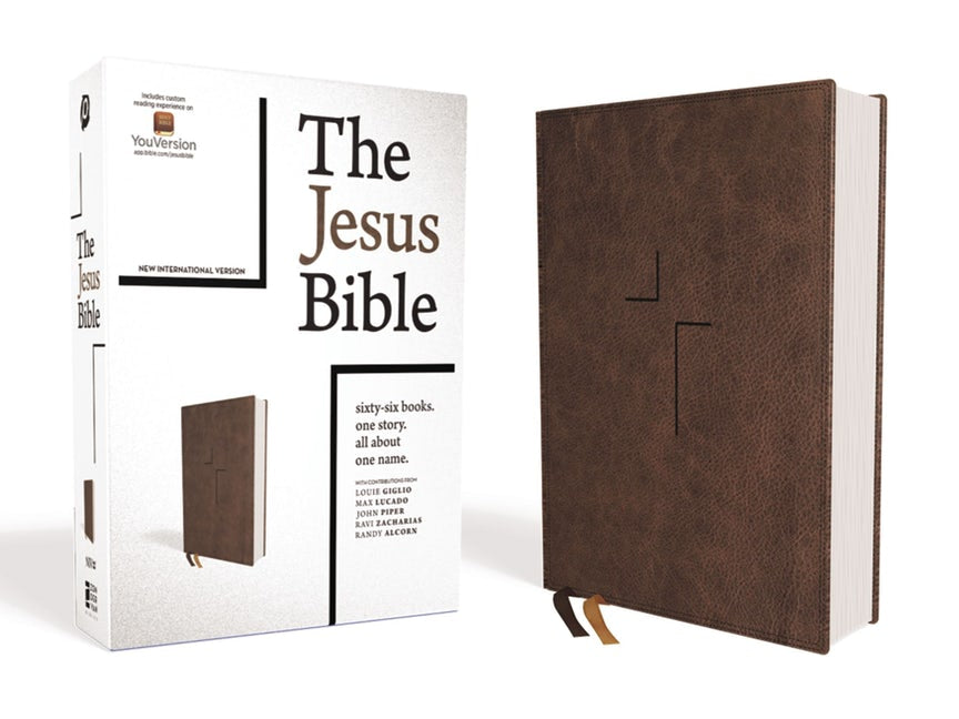 NIV Jesus Bible Comfort Print- Brown