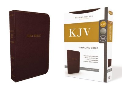 KJV Thinline Bible-Burgundy