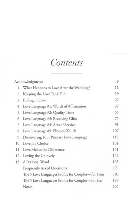 Five Love Languages - Gary Chapman