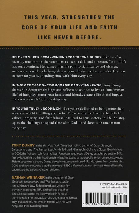 One Year Uncommon Life Daily Challenge-Tony Dungy — Christian Gifts Outlet