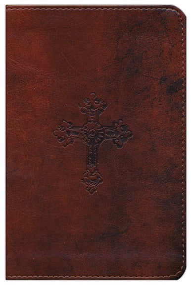 ESV Compact Bible-Brown With Embossed Cross