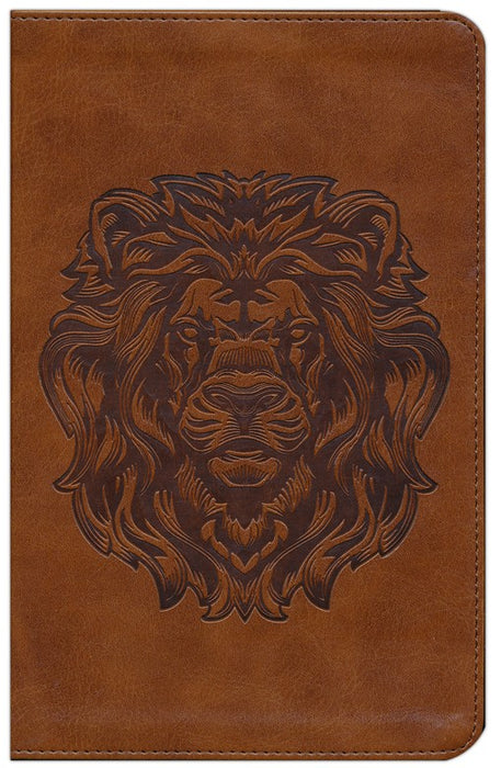 ESV Thinline Bible-Brown with Royal Lion