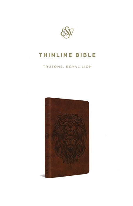 ESV Thinline Bible-Brown with Royal Lion