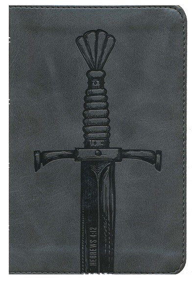 ESV Compact Bible-Silver With Embossed Sword