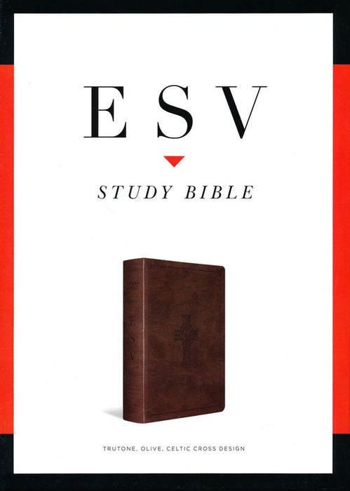 ESV Study Bible-Olive With Celtic Cross