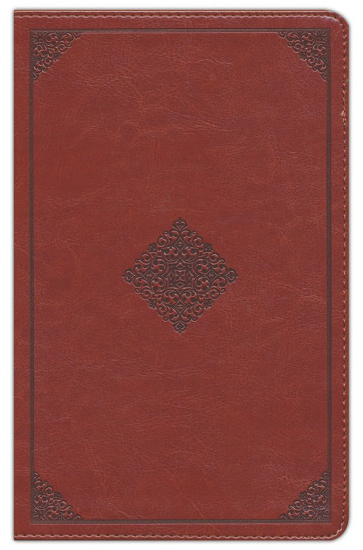 ESV Thinline Reference Bible-Tan With Embossed Diamond