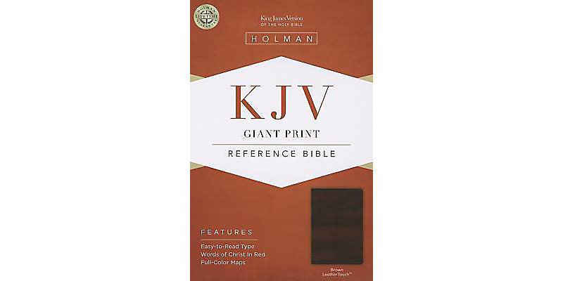 KJV Giant Print Reference-Brown Leatherflex