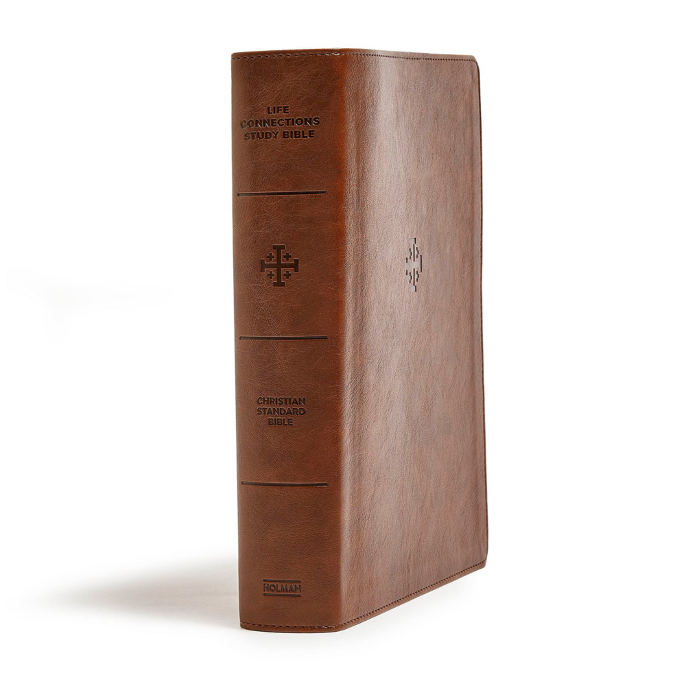 CSB Life Connections Study Bible-Brown LeatherTouch