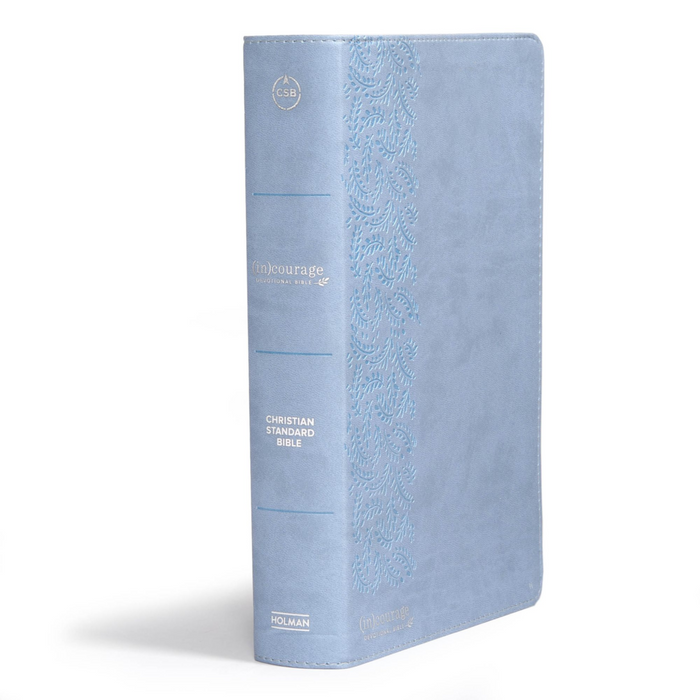 CSB (in)Courage Devotional Bible-Blue Leather Touch