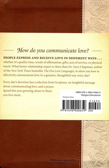 One Year Love Language Minute Devotional-Gary Chapman-Lavendar Leatherflex