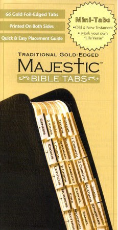 Bible Tab-Majestic Traditional Gold-Edged-Mini