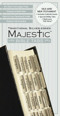 Bible Tab-Majestic Traditional Silver-Edged